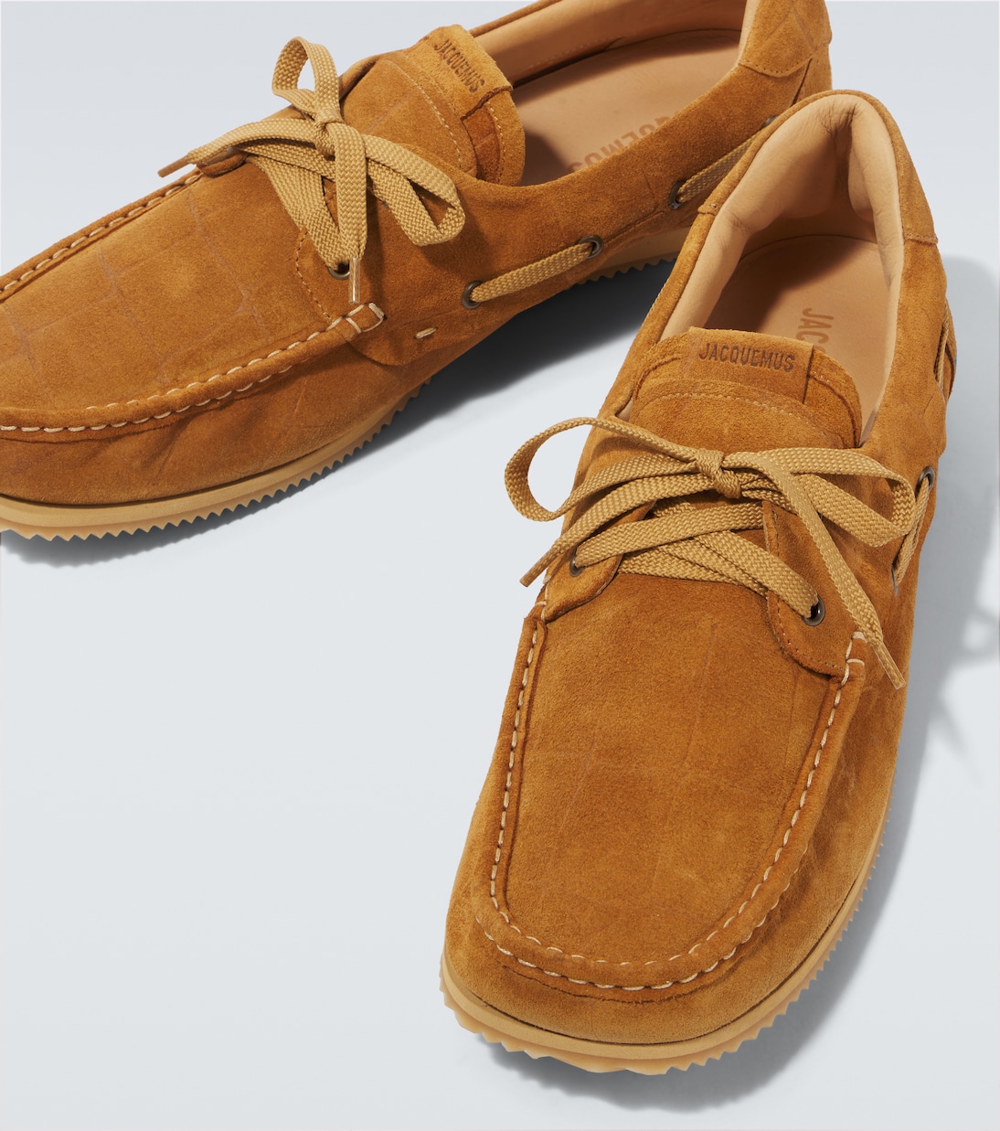 Batto croc-effect suede boat shoes | Jacquemus
