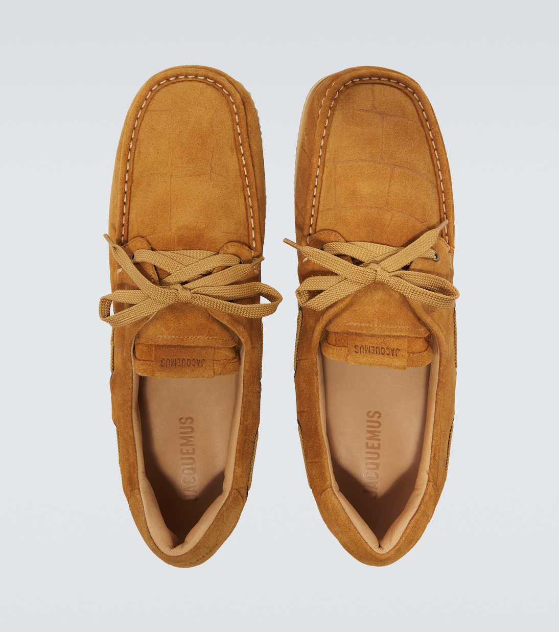 Batto croc-effect suede boat shoes | Jacquemus