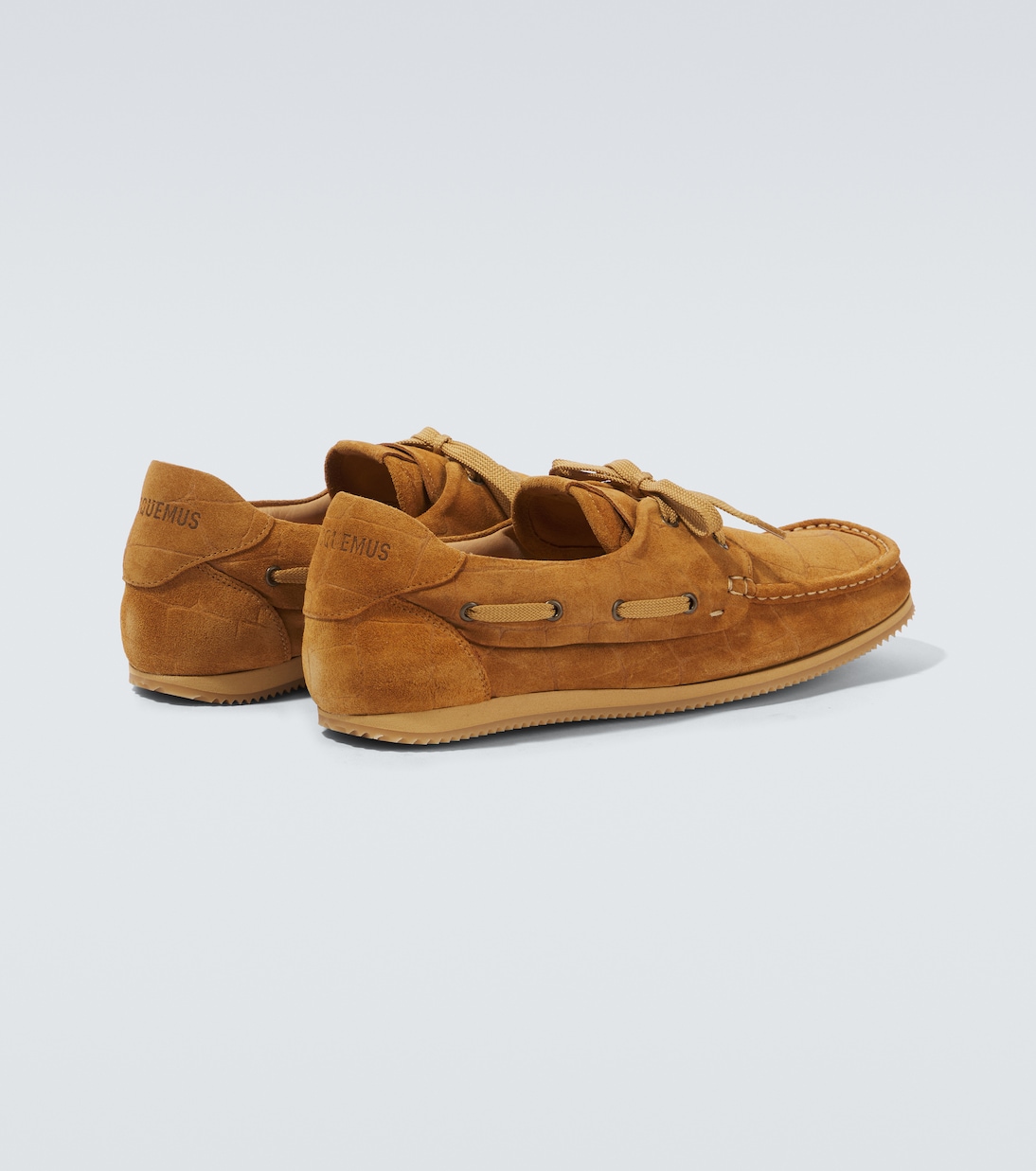 Batto croc-effect suede boat shoes | Jacquemus