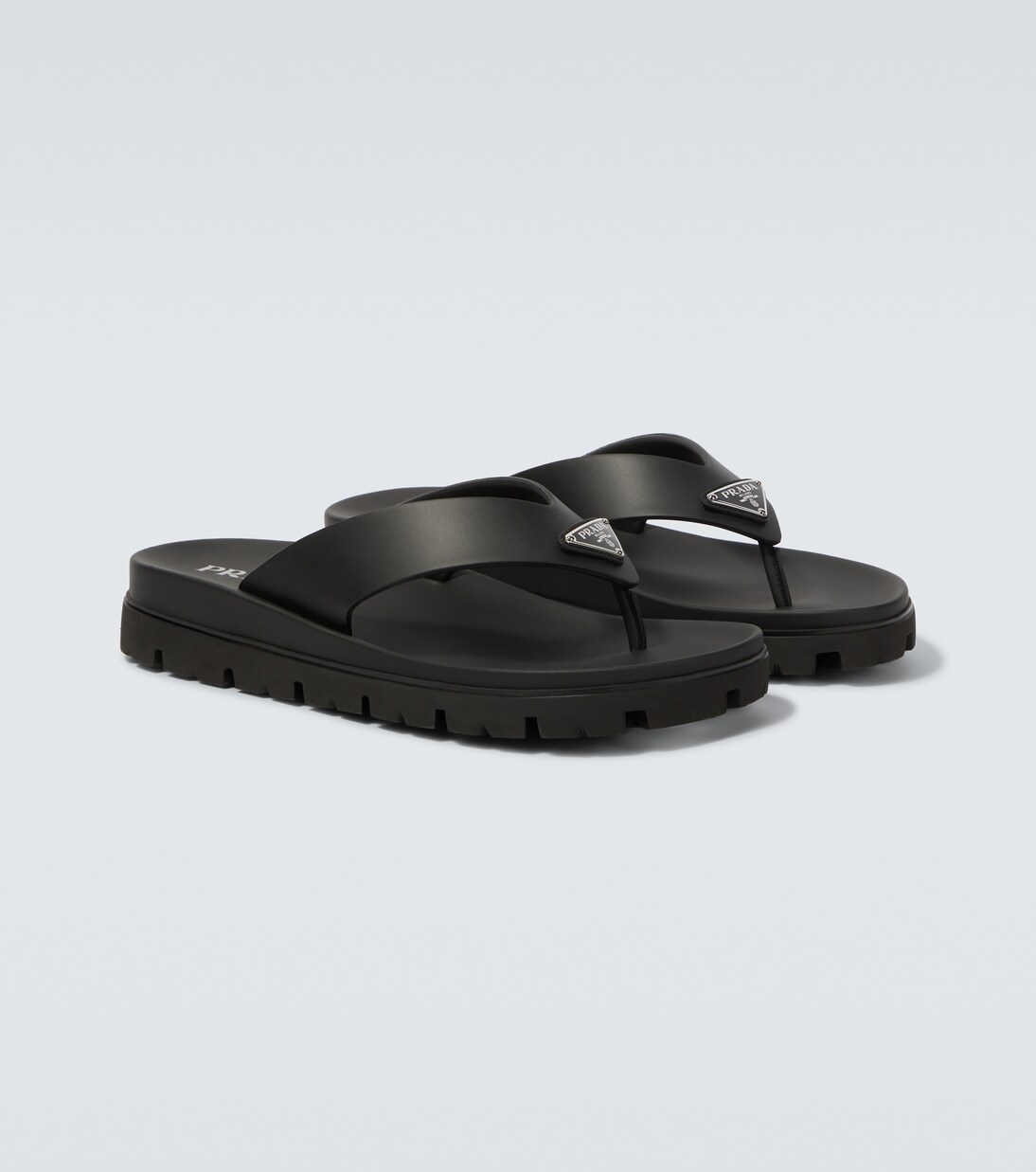 Logo thong sandals | Prada