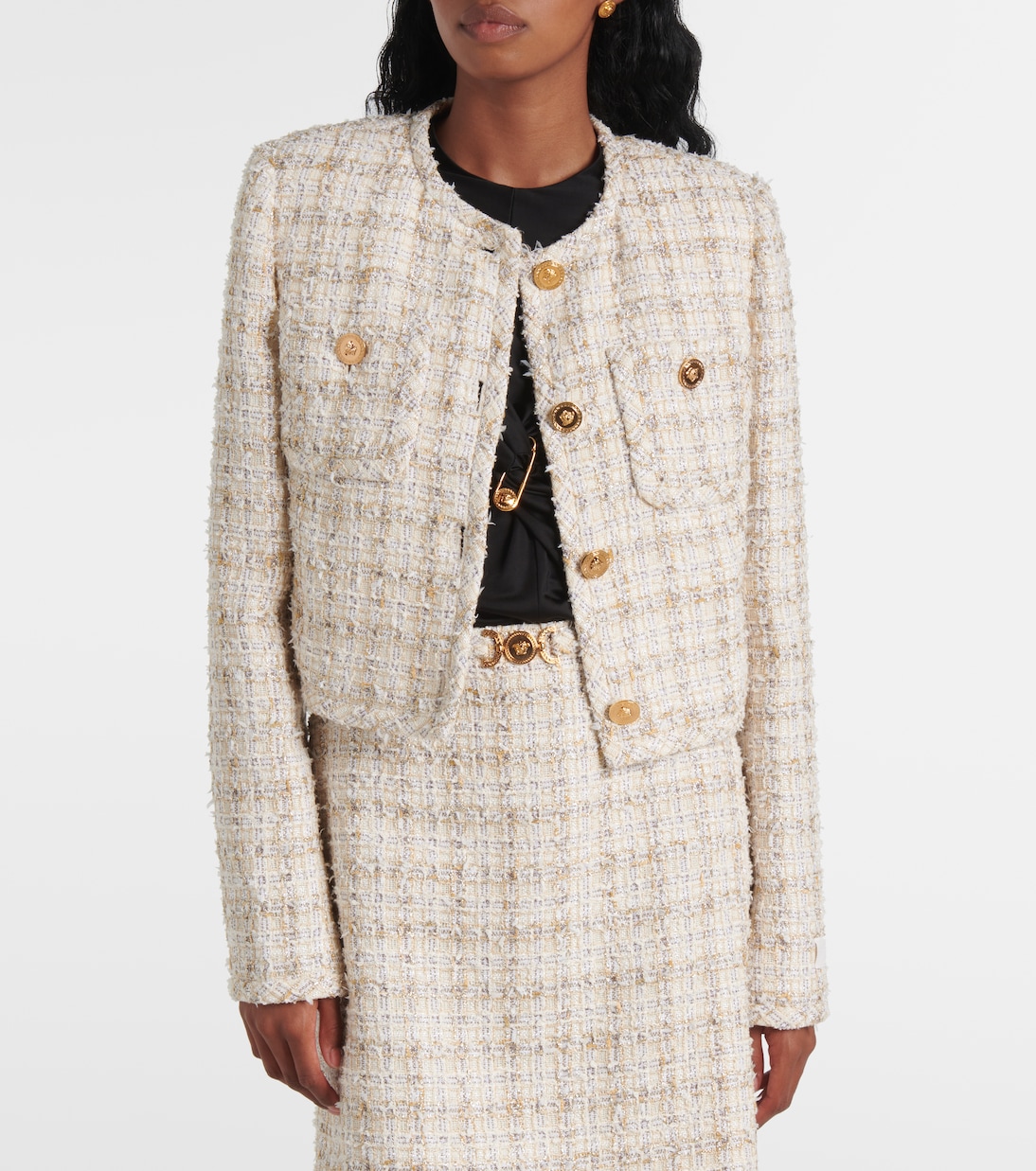 Medusa tweed jacket | Versace