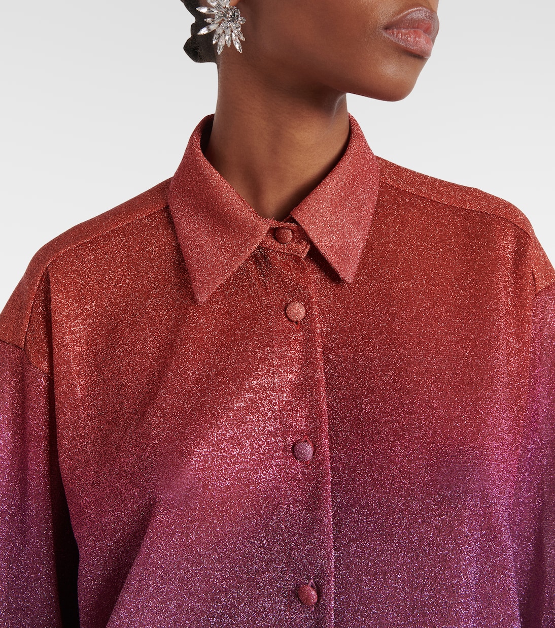 Camisa Lumière de lamé | Oséree