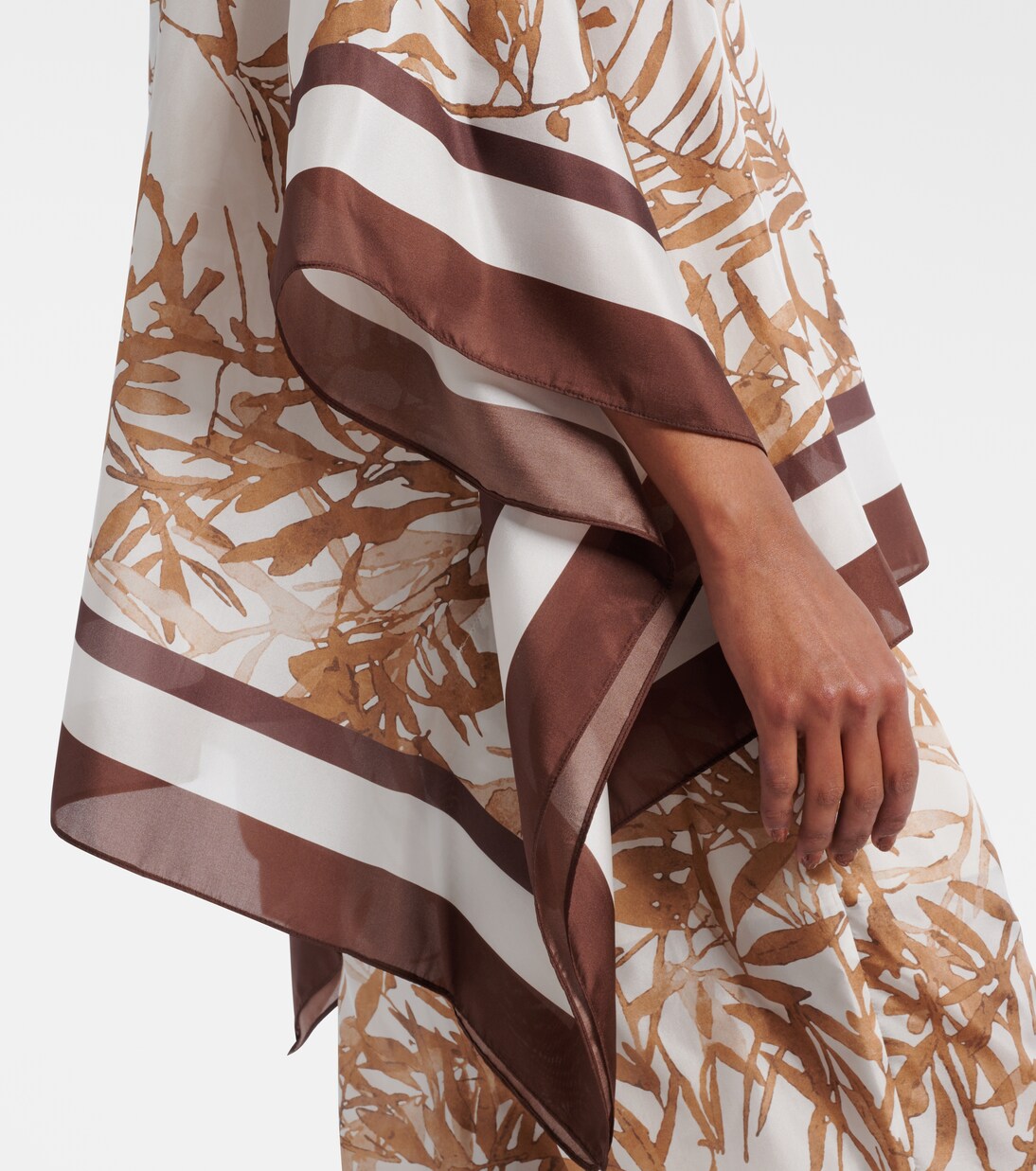 Printed silk top | Brunello Cucinelli