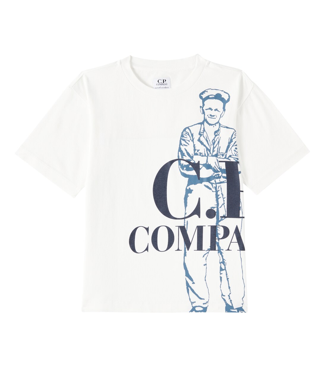 U16 logo cotton jersey T-shirt | C.P. Company Kids