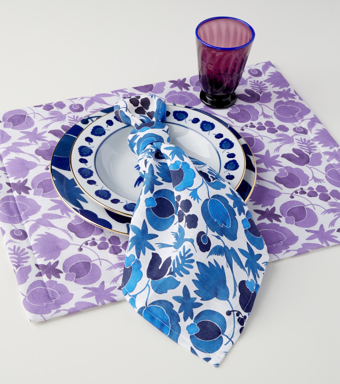 Large set of 6 floral napkins | La DoubleJ