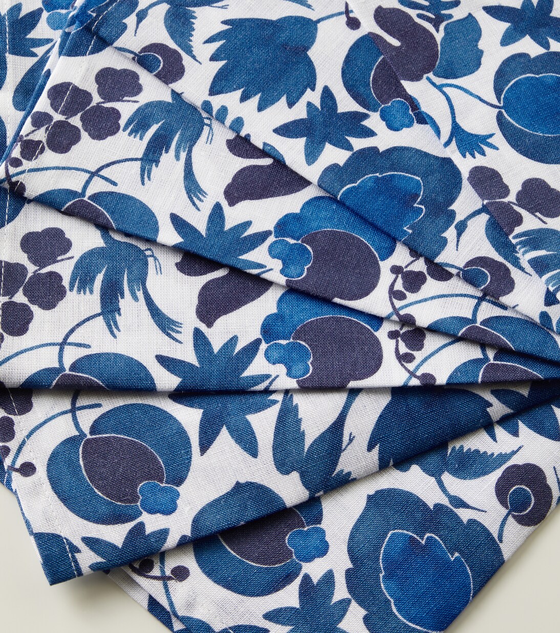 Set de 6 serviettes de table Wildbird Blu | La DoubleJ
