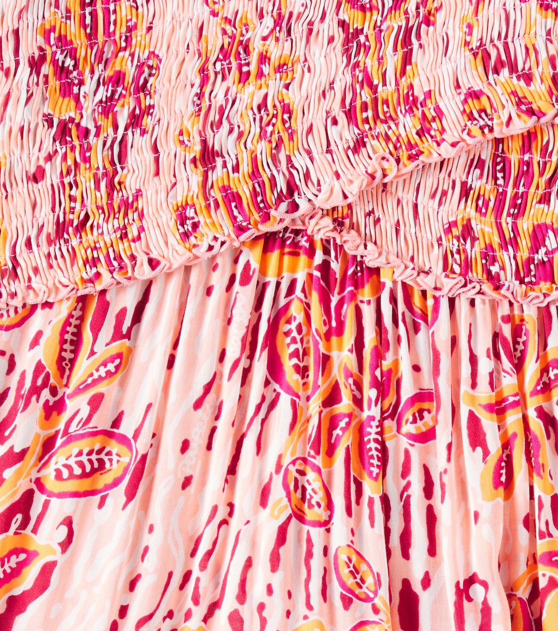 Soledad shirred dress | Poupette St Barth Kids