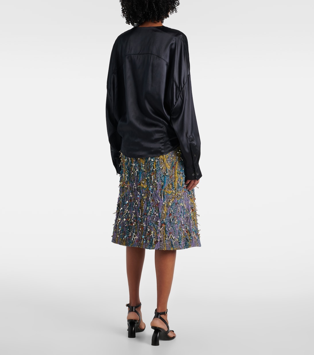 Top aus Satin | Dries Van Noten