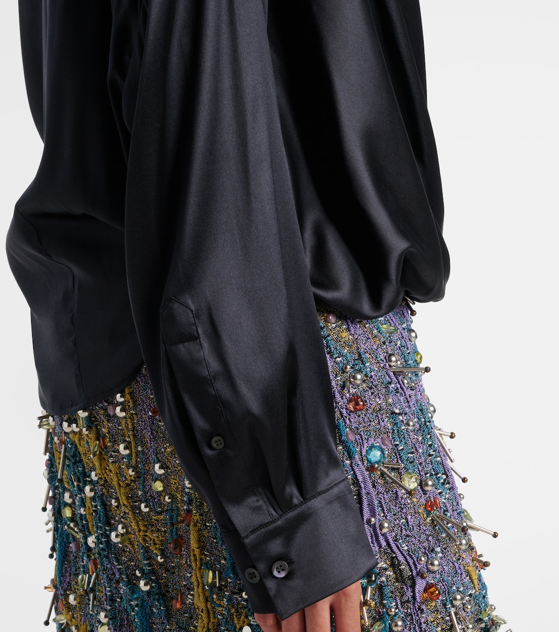 Top aus Satin | Dries Van Noten