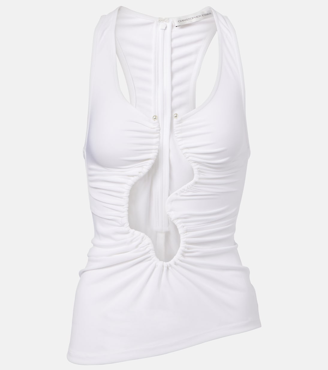 Salacia挖剪褶饰坦克背心 | Christopher Esber