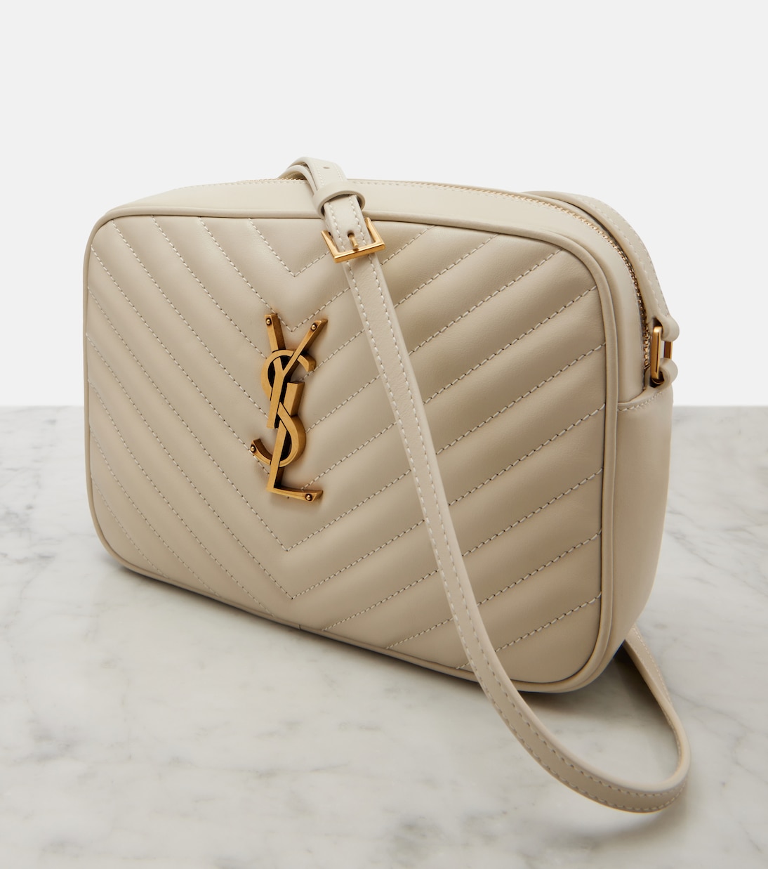 Sac Lou en cuir à logo | Saint Laurent