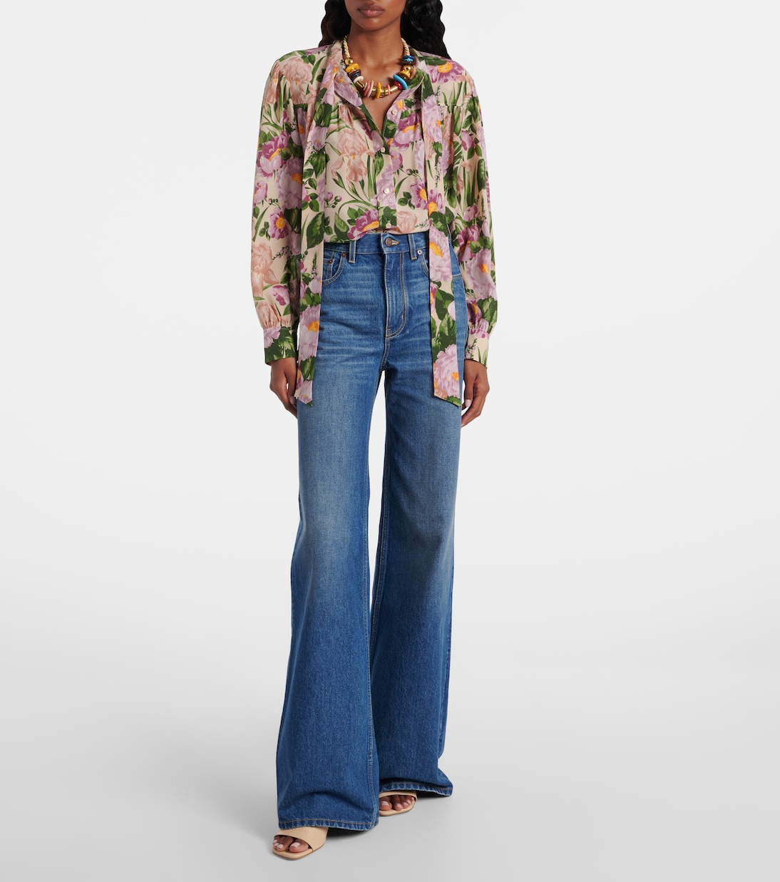 Mules Soleil 55 en cuir à logo | Chloé