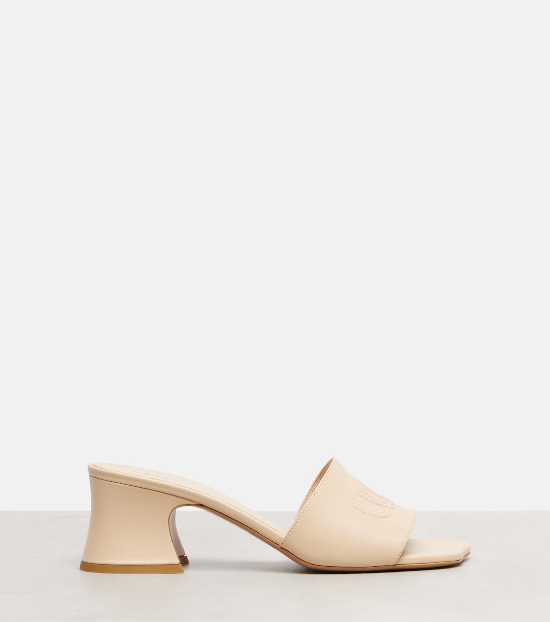 Mules Soleil 55 en cuir à logo | Chloé