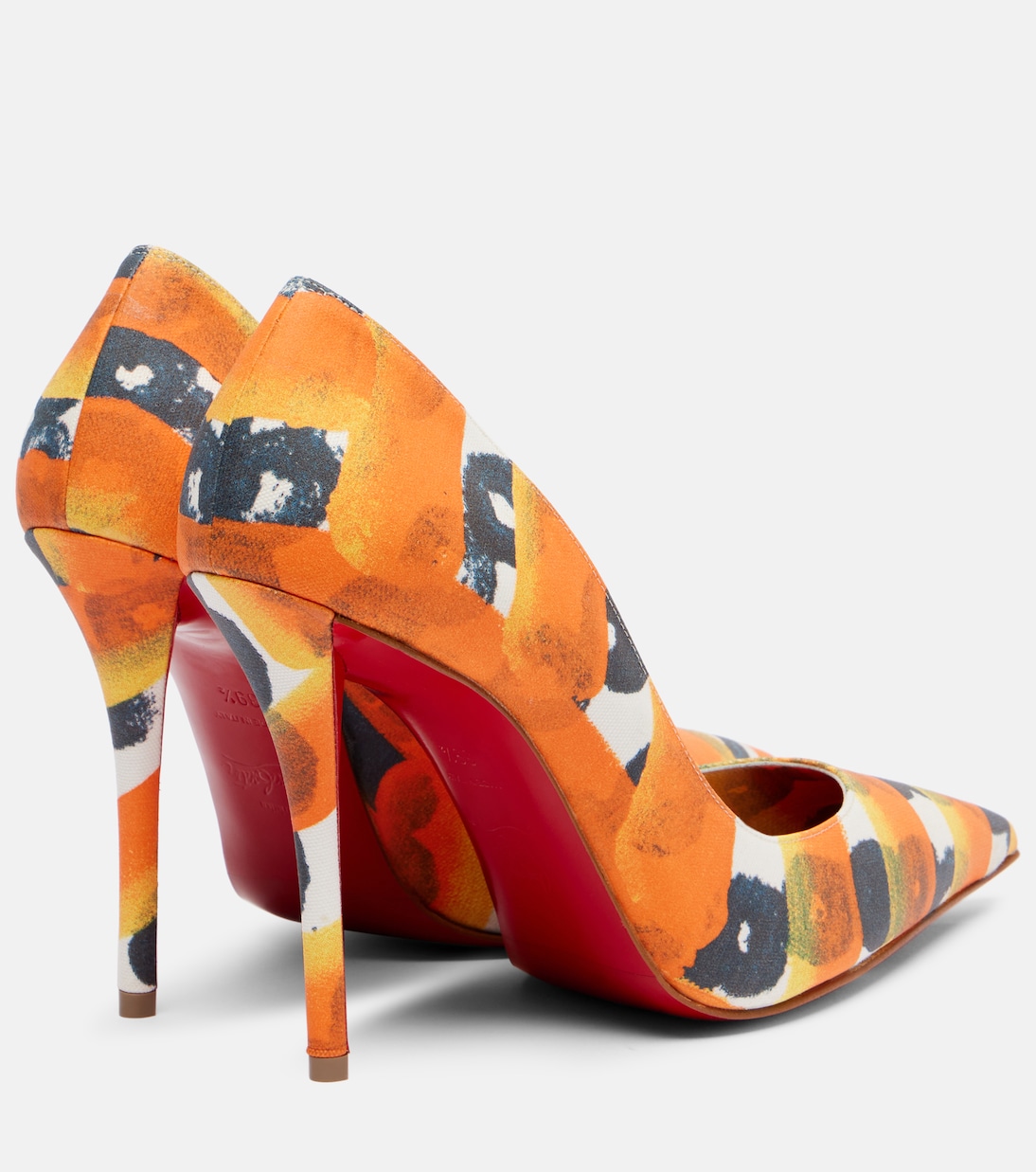 Miss Z 100 printed satin crêpe pumps  | Christian Louboutin