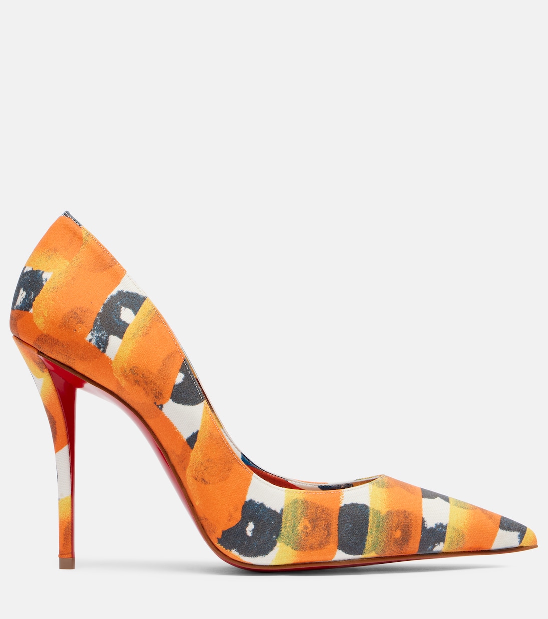Miss Z 100 printed satin crêpe pumps  | Christian Louboutin