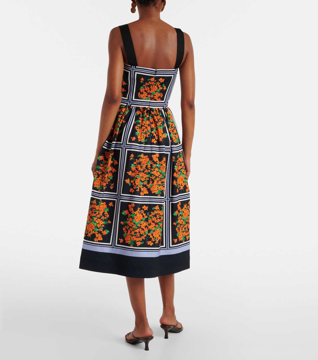 Bedrucktes Midikleid | Carolina Herrera