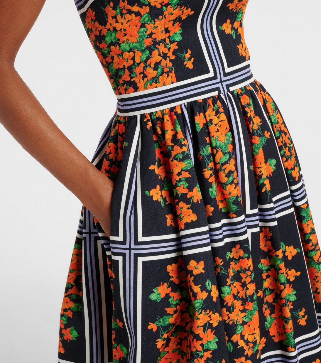 Bedrucktes Midikleid | Carolina Herrera