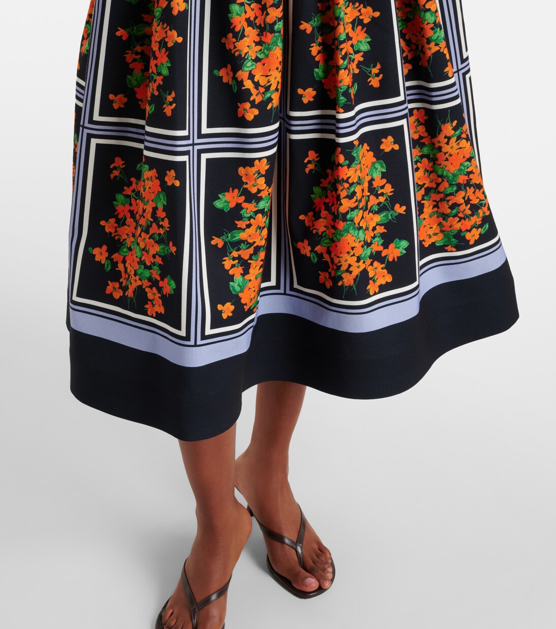 Bedrucktes Midikleid | Carolina Herrera