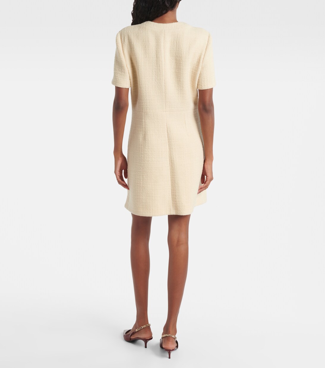 Double G wool-blend tweed minidress | Gucci