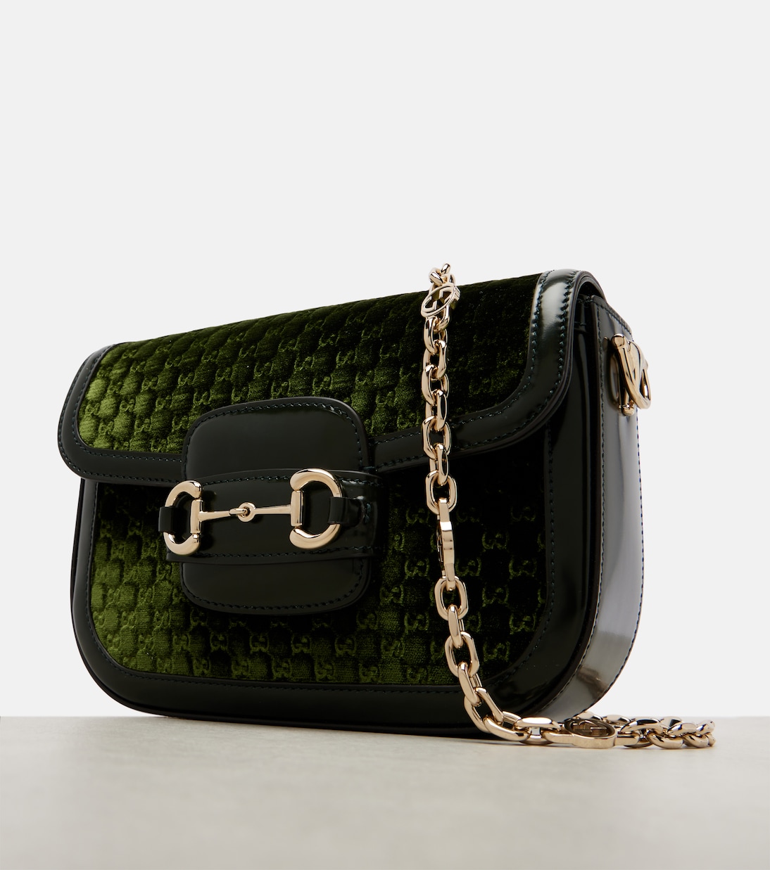 Gucci Horsebit 1955 Small velvet shoulder bag | Gucci