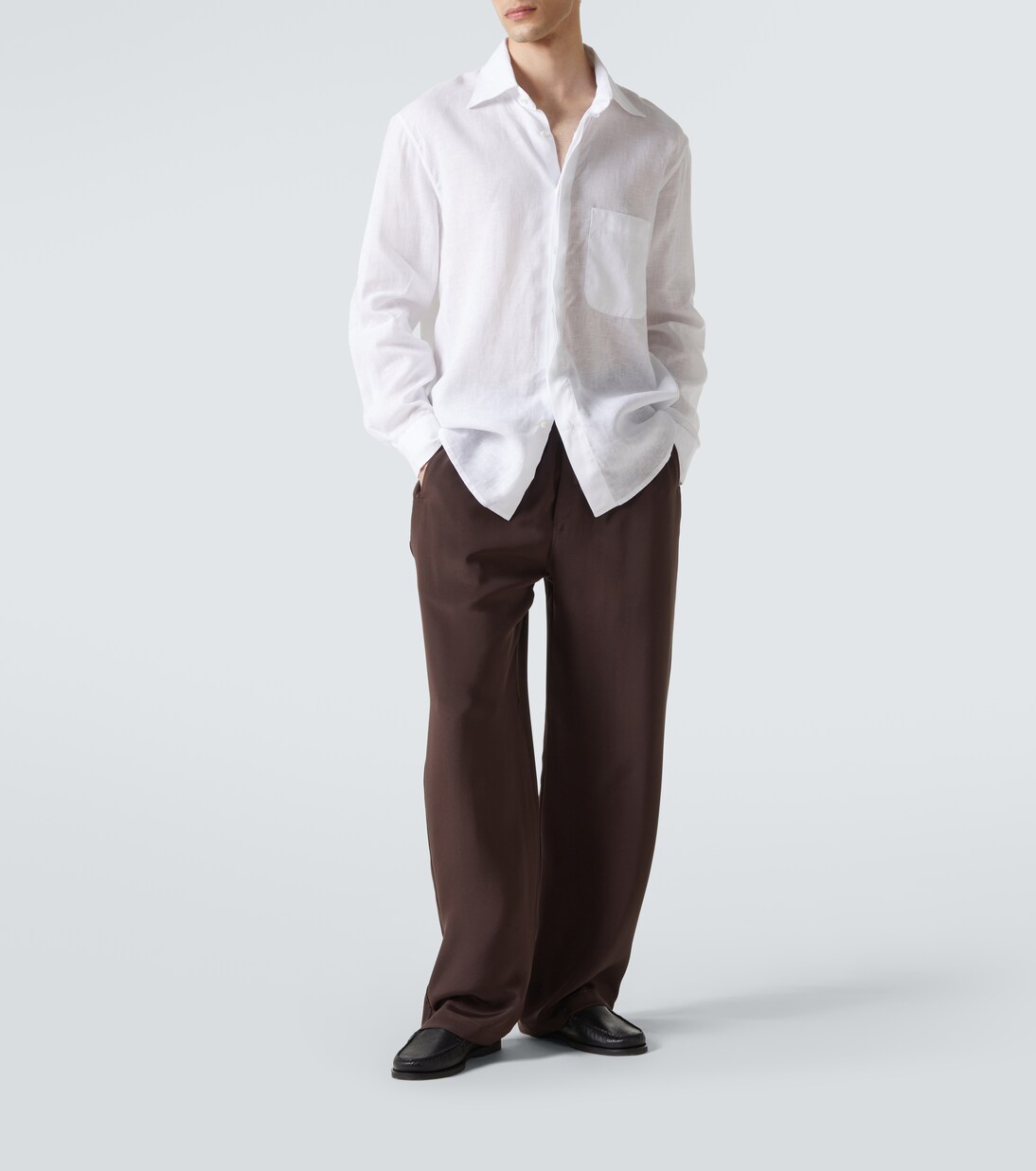 City leather loafers | Saman Amel