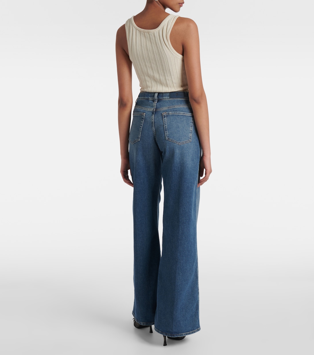 Lotta high-rise wide-leg jeans | 7 For All Mankind