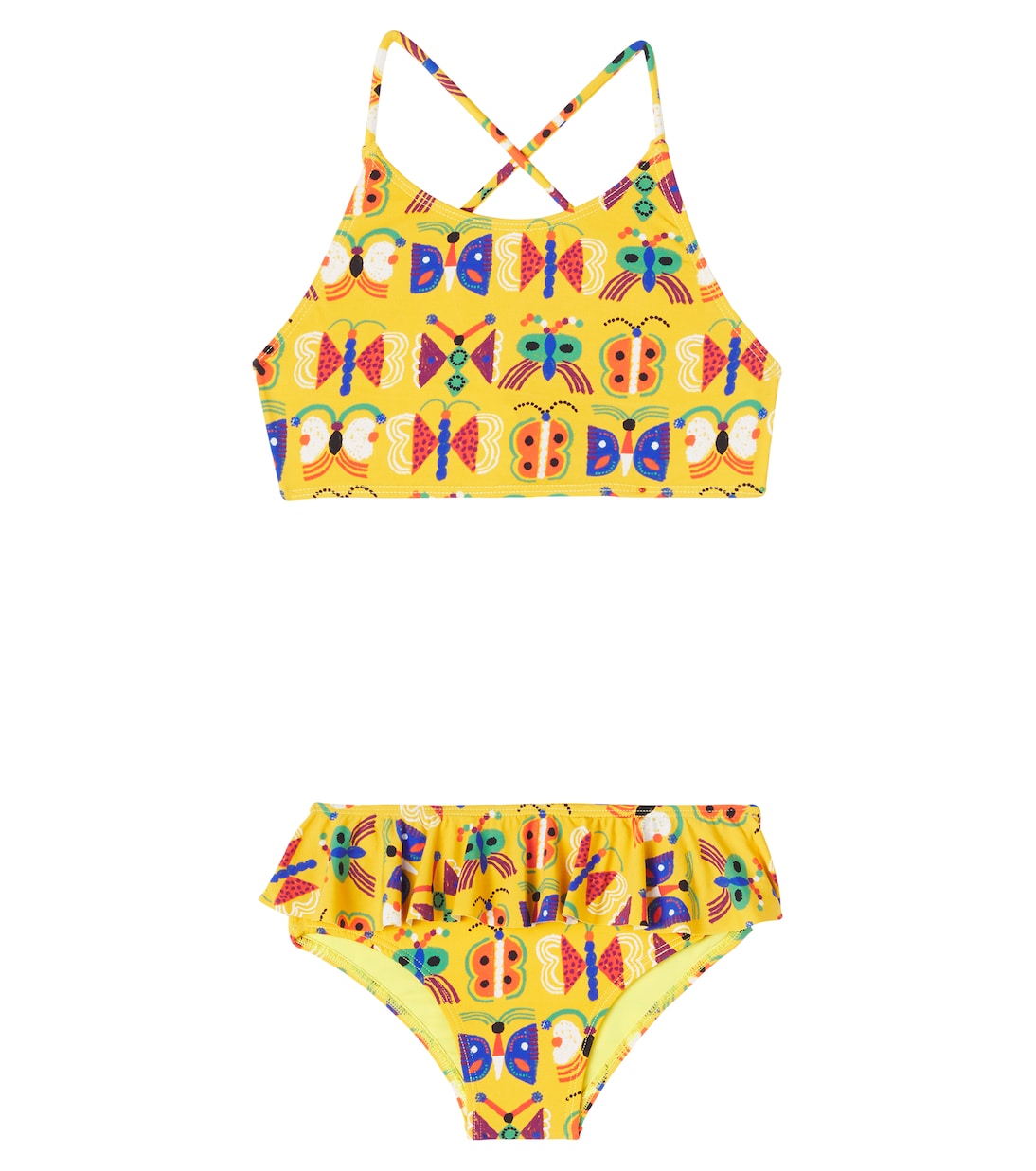 프린트 러플 트리밍 비키니 | Fábula