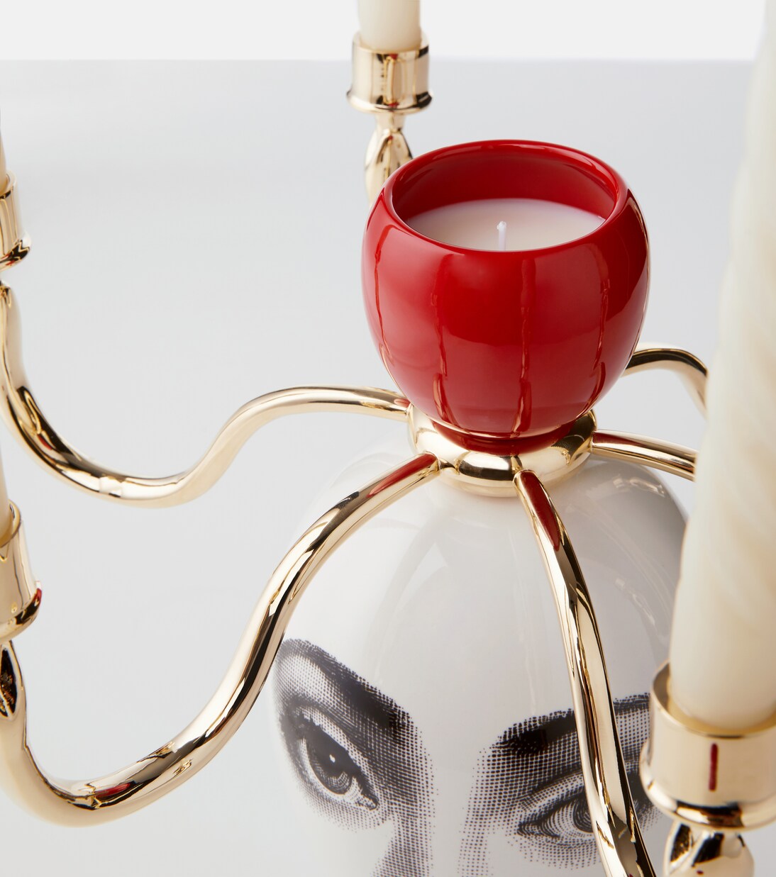 Sul Tardi candle holder with scented candles | Fornasetti