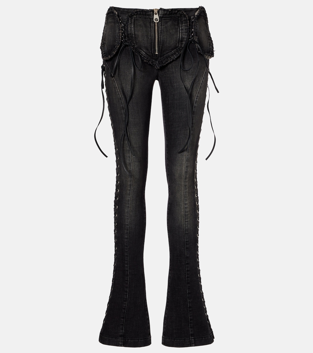 Low-rise slim-fit flared jeans | Blumarine