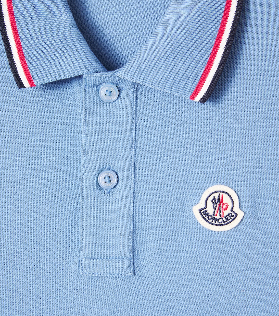 Logo cotton polo shirt | Moncler Enfant