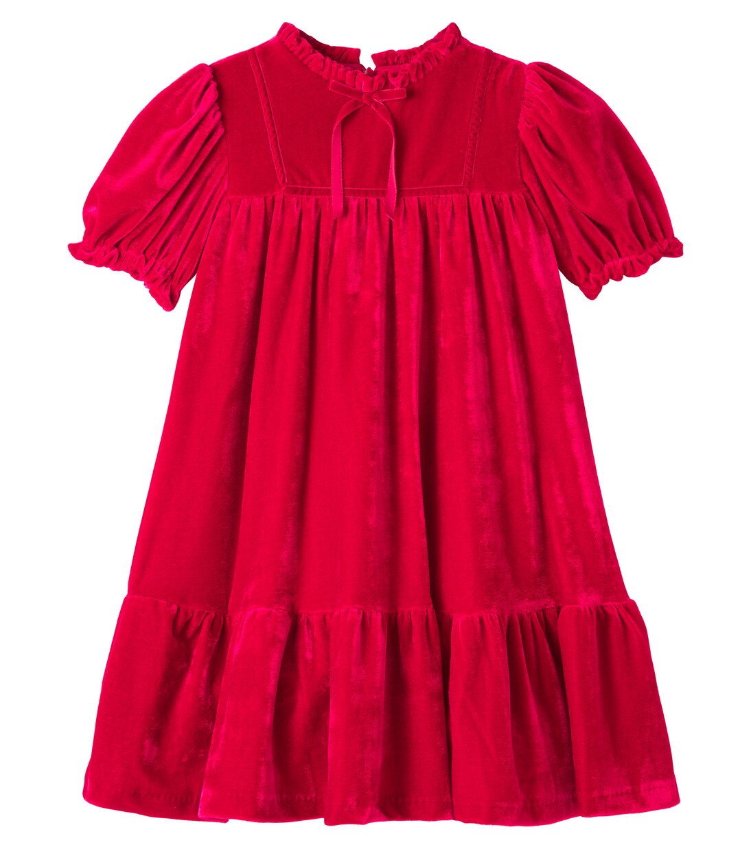 Bow-detail gathered dress | Patachou