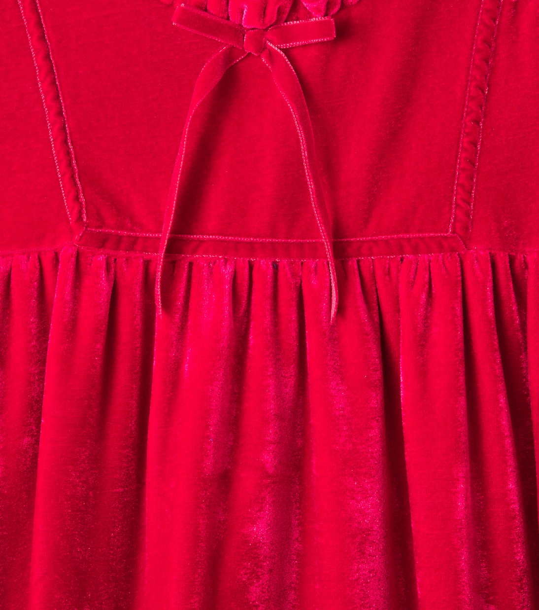 Bow-detail gathered dress | Patachou