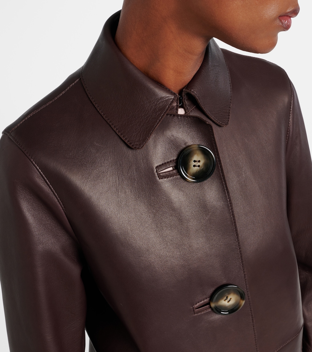 Leather coat | Acne Studios