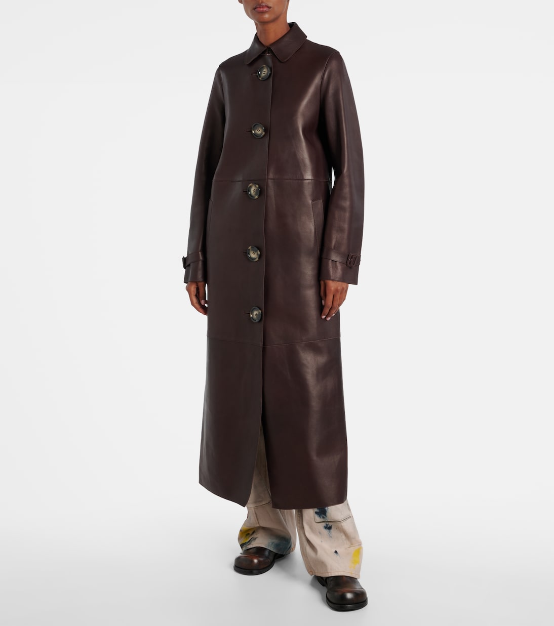 Leather coat | Acne Studios