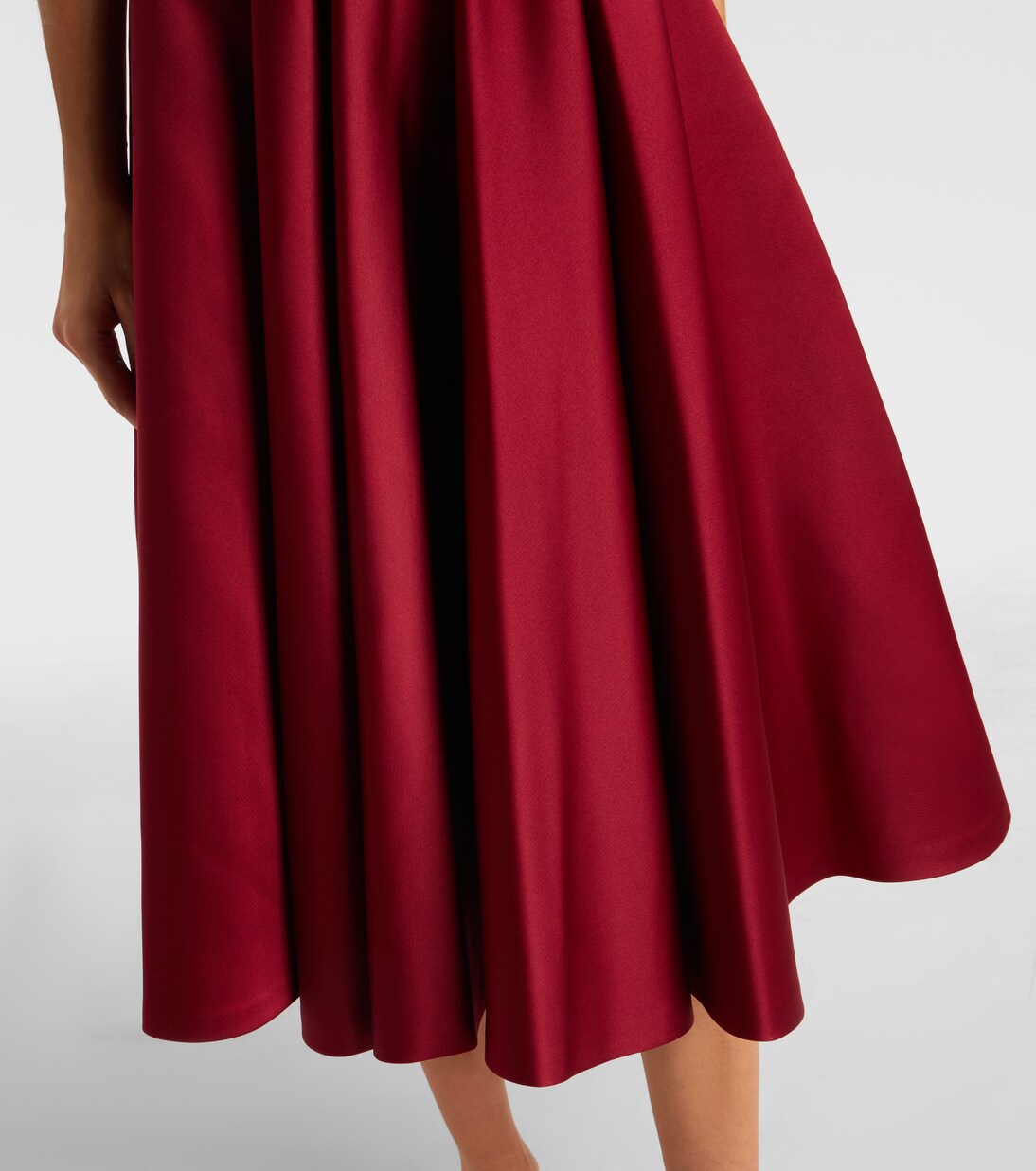 Farneto duchess satin midi skirt | Max Mara