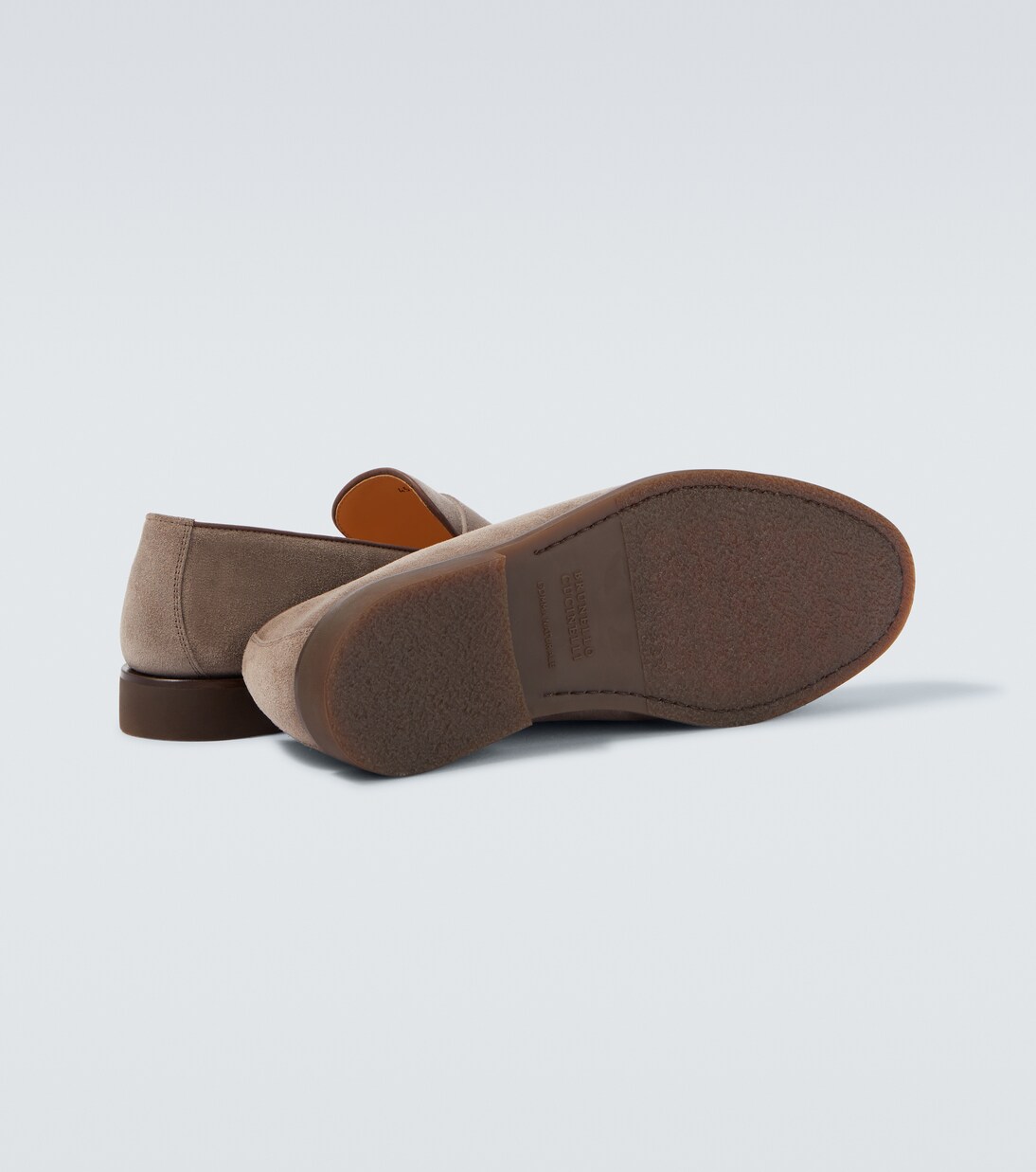 Loafers aus Veloursleder | Brunello Cucinelli