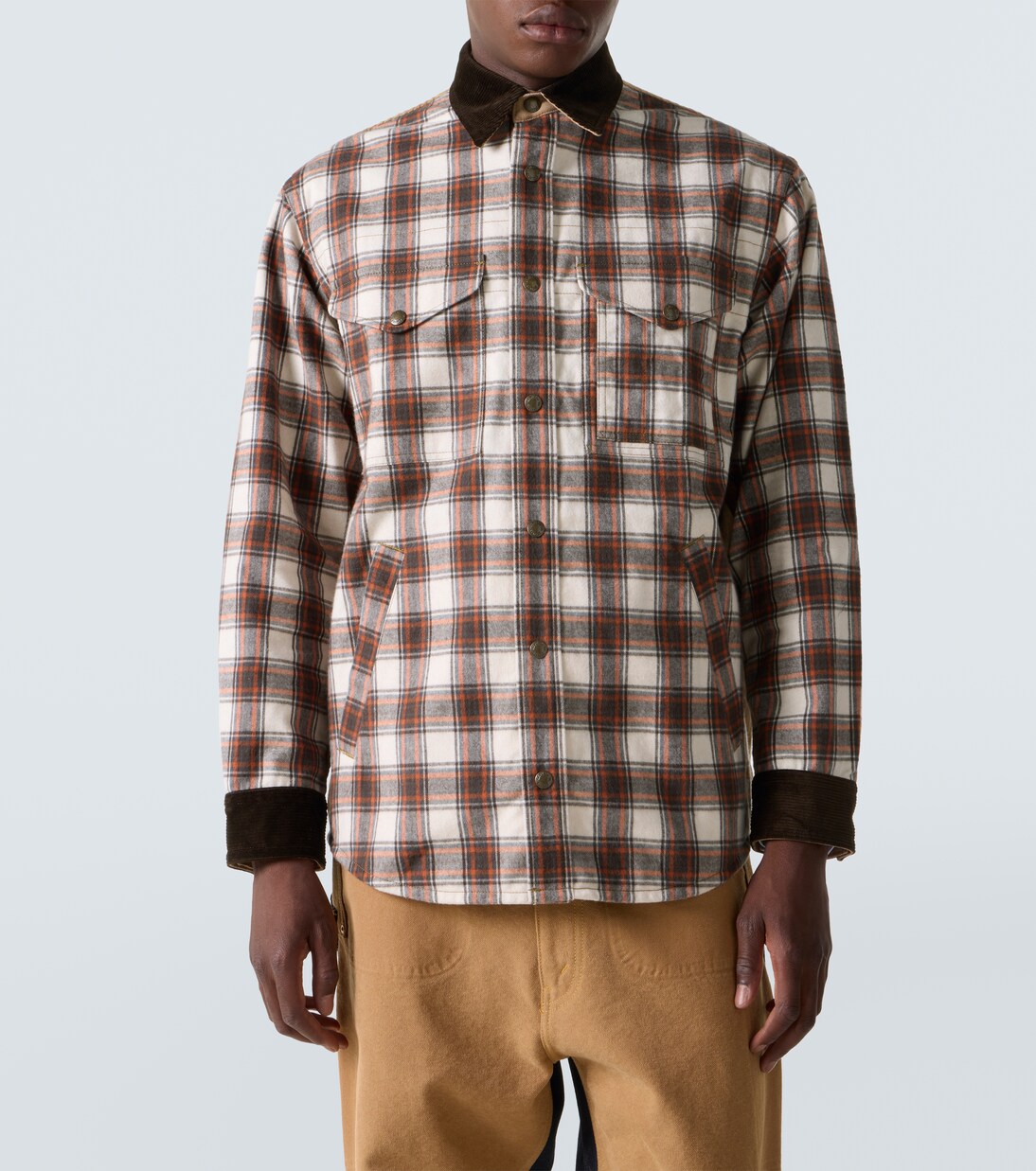 Checked cotton flannel jacket | Junya Watanabe