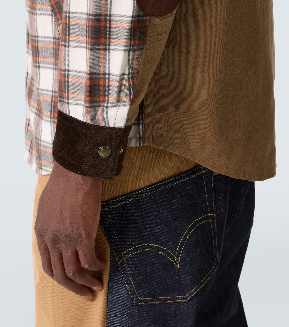 Checked cotton flannel jacket | Junya Watanabe