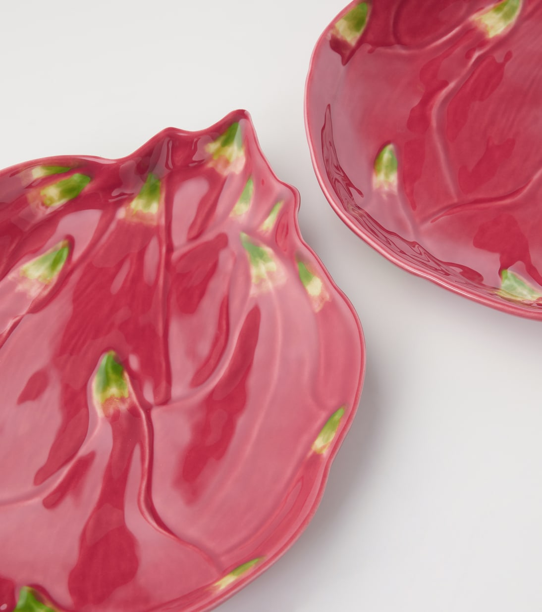 Tropical Fruits Pitaya set of 4 earthenware dessert plates  | Bordallo Pinheiro