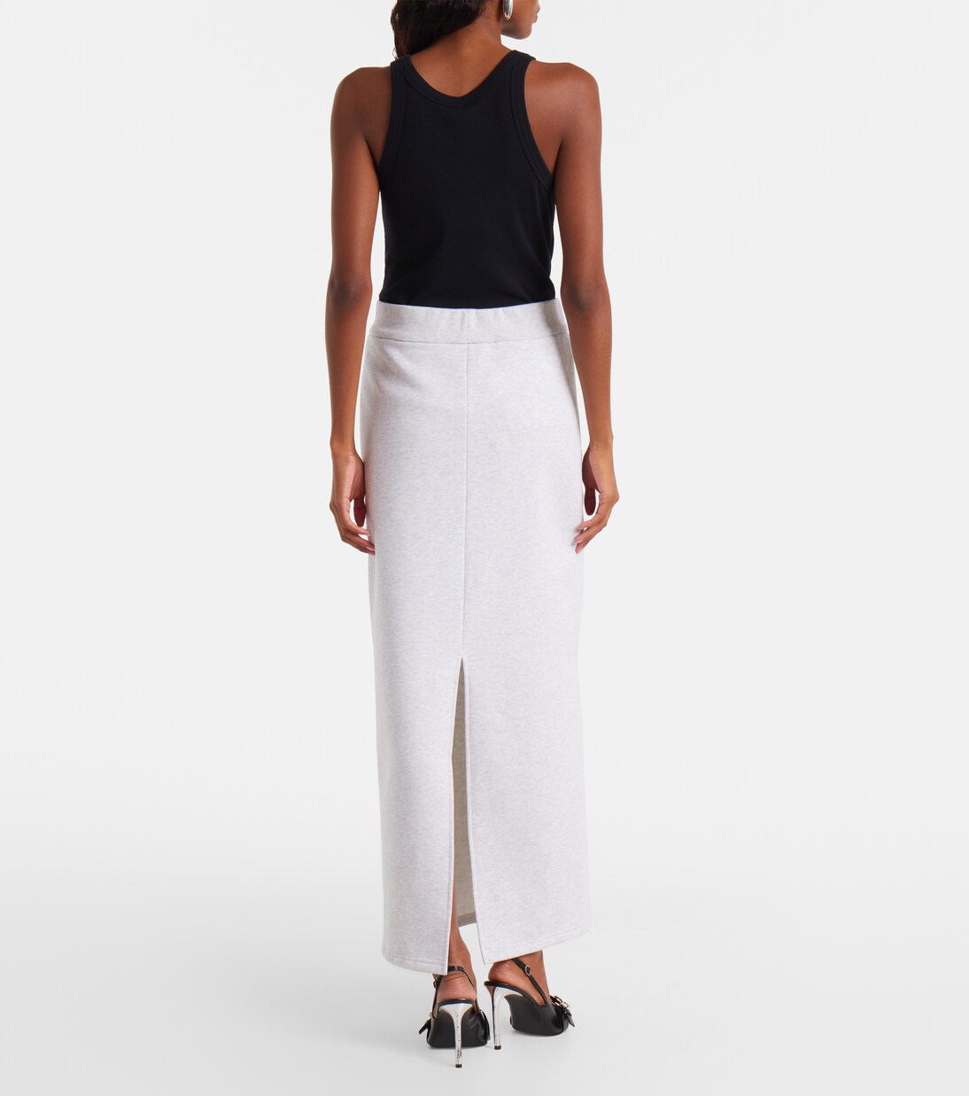 Cotton-blend maxi skirt  | Coperni