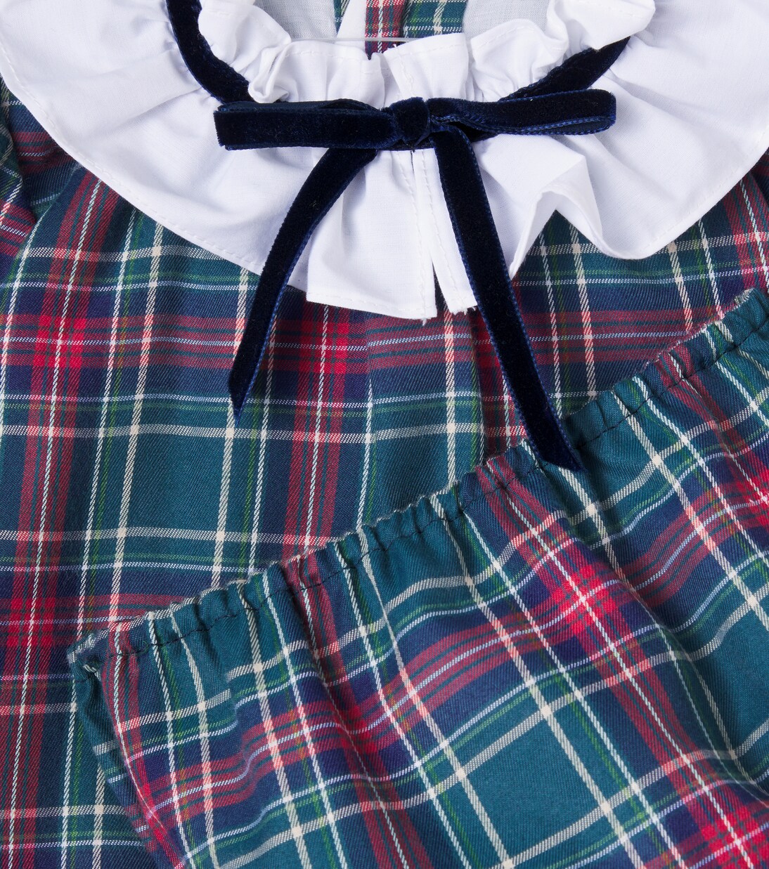 Baby Flora cotton-blend dress and bloomers set | La Coqueta