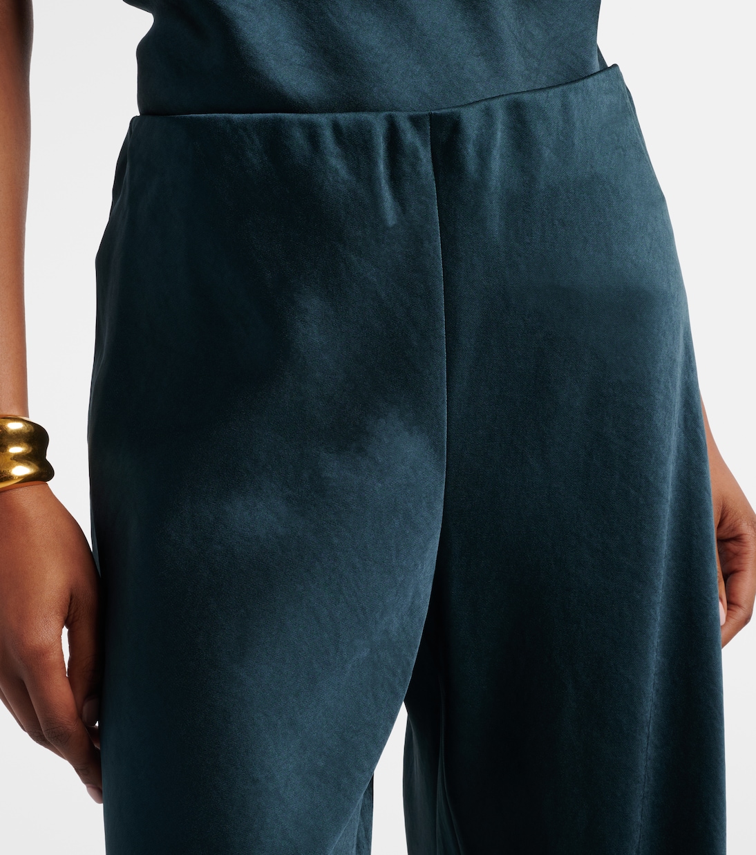 High-rise satin wide-leg pants | Vince