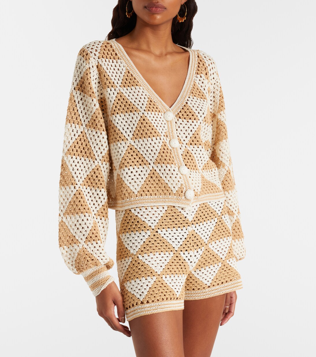 Cropped-Cardigan Maija aus Häkelstrick | Anna Kosturova