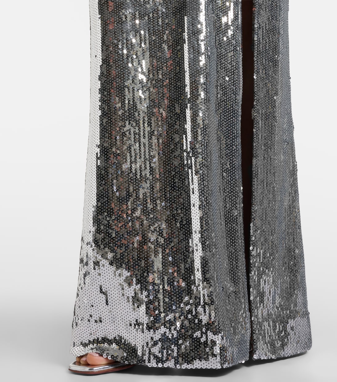 Olympia 시퀸 퍼프 슬리브 이브닝 가운 | Rebecca Vallance