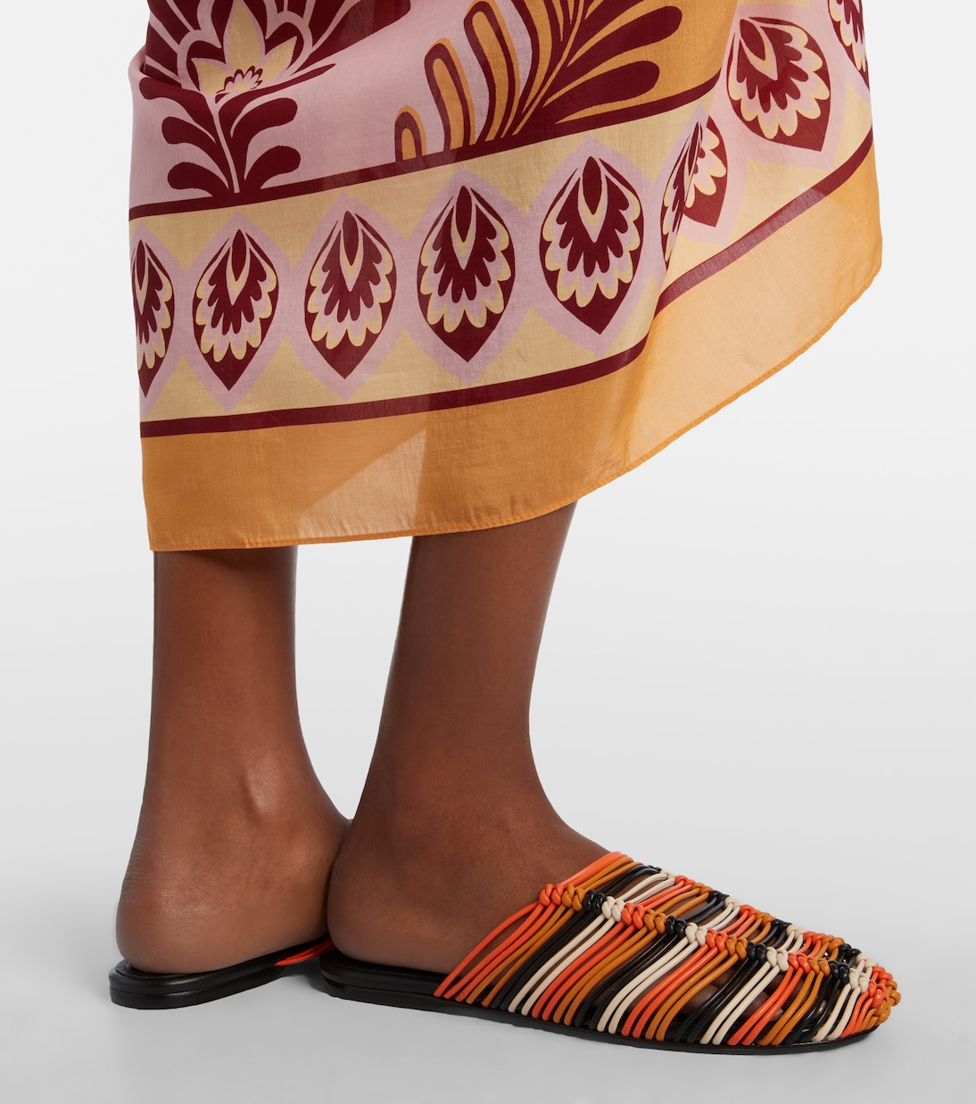 Leather slides | Farm Rio