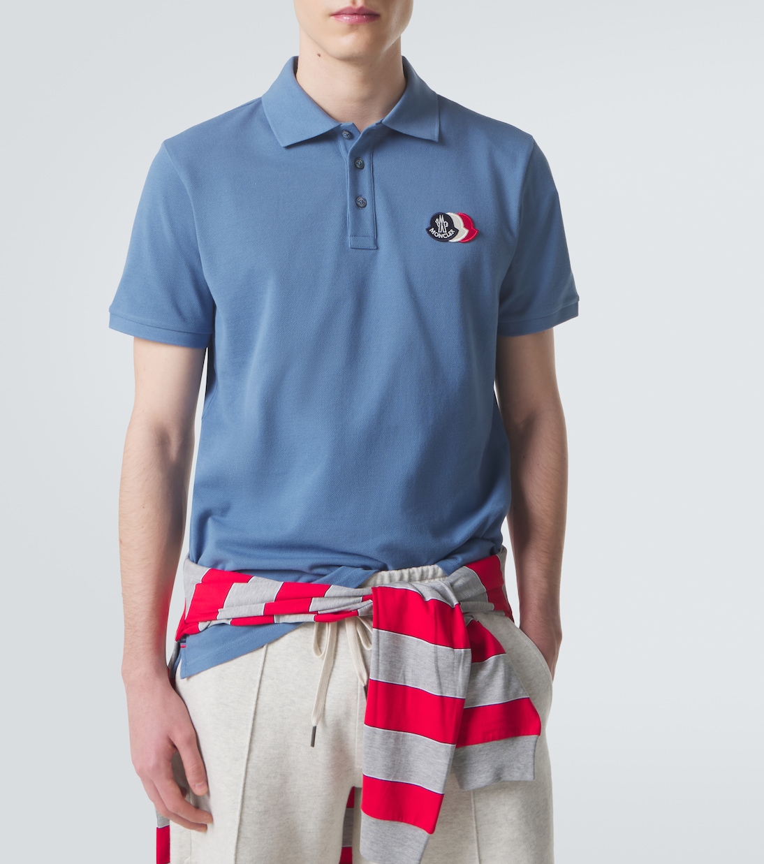 Polo en coton à logo | Moncler