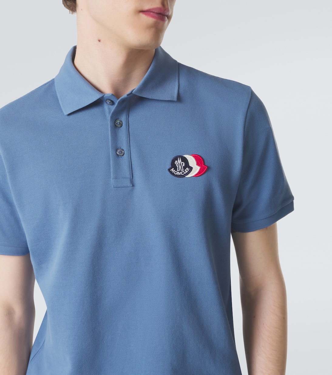 Polo en coton à logo | Moncler