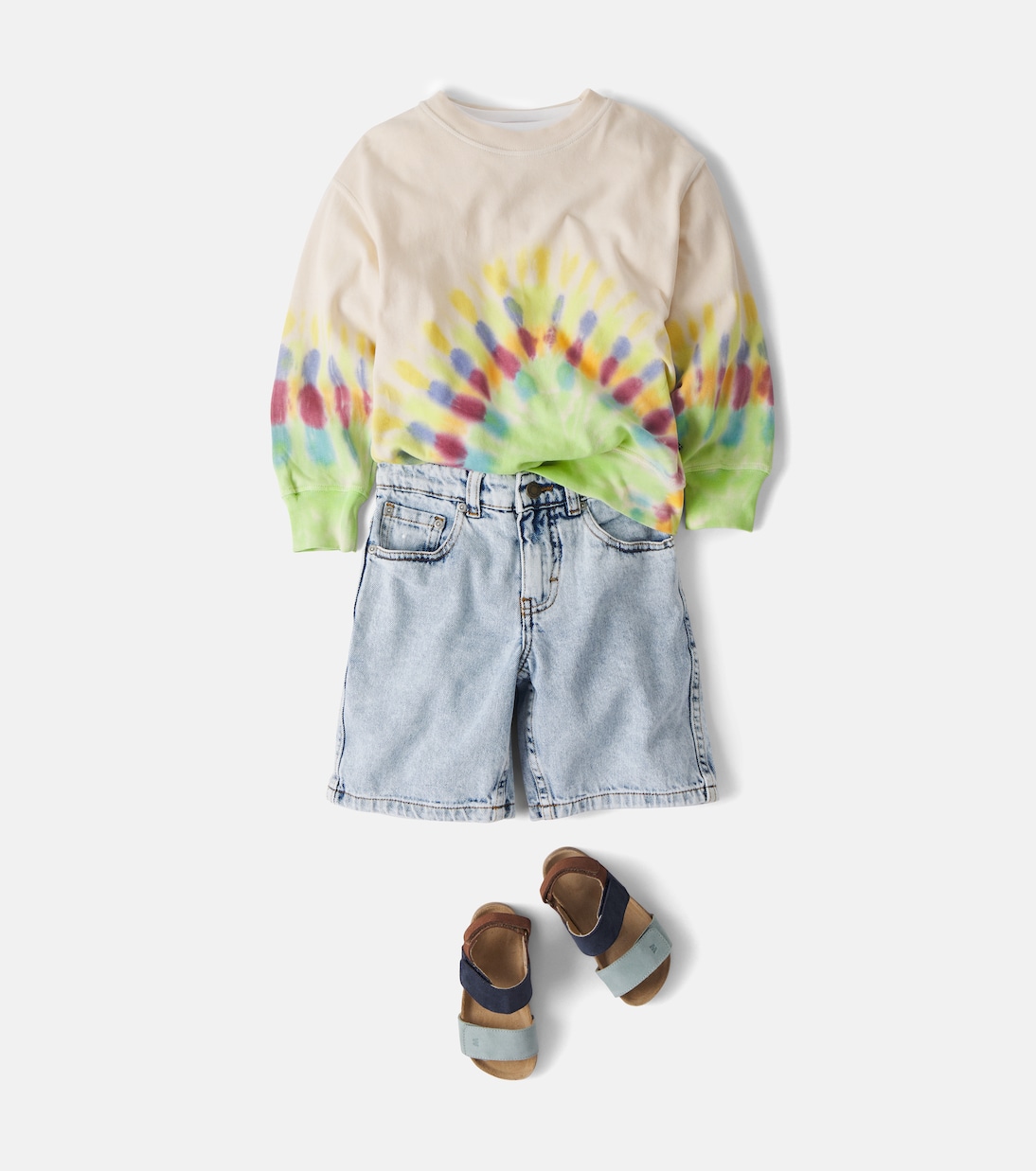 Shorts Art de denim con efecto desgastado | Molo