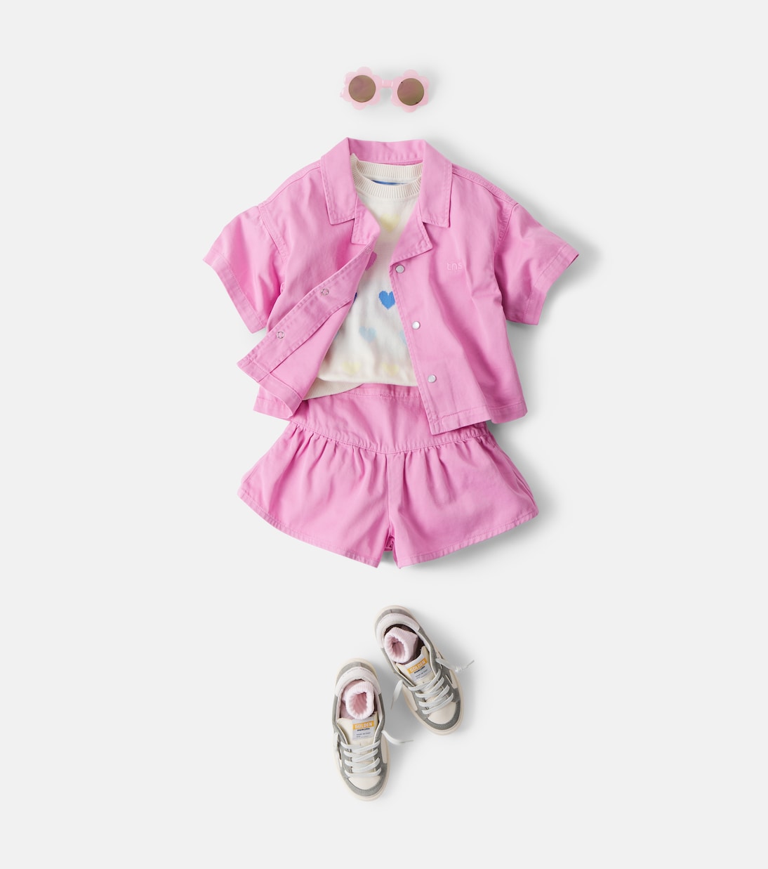 Ensemble chemise et short Bellis en denim | The New Society