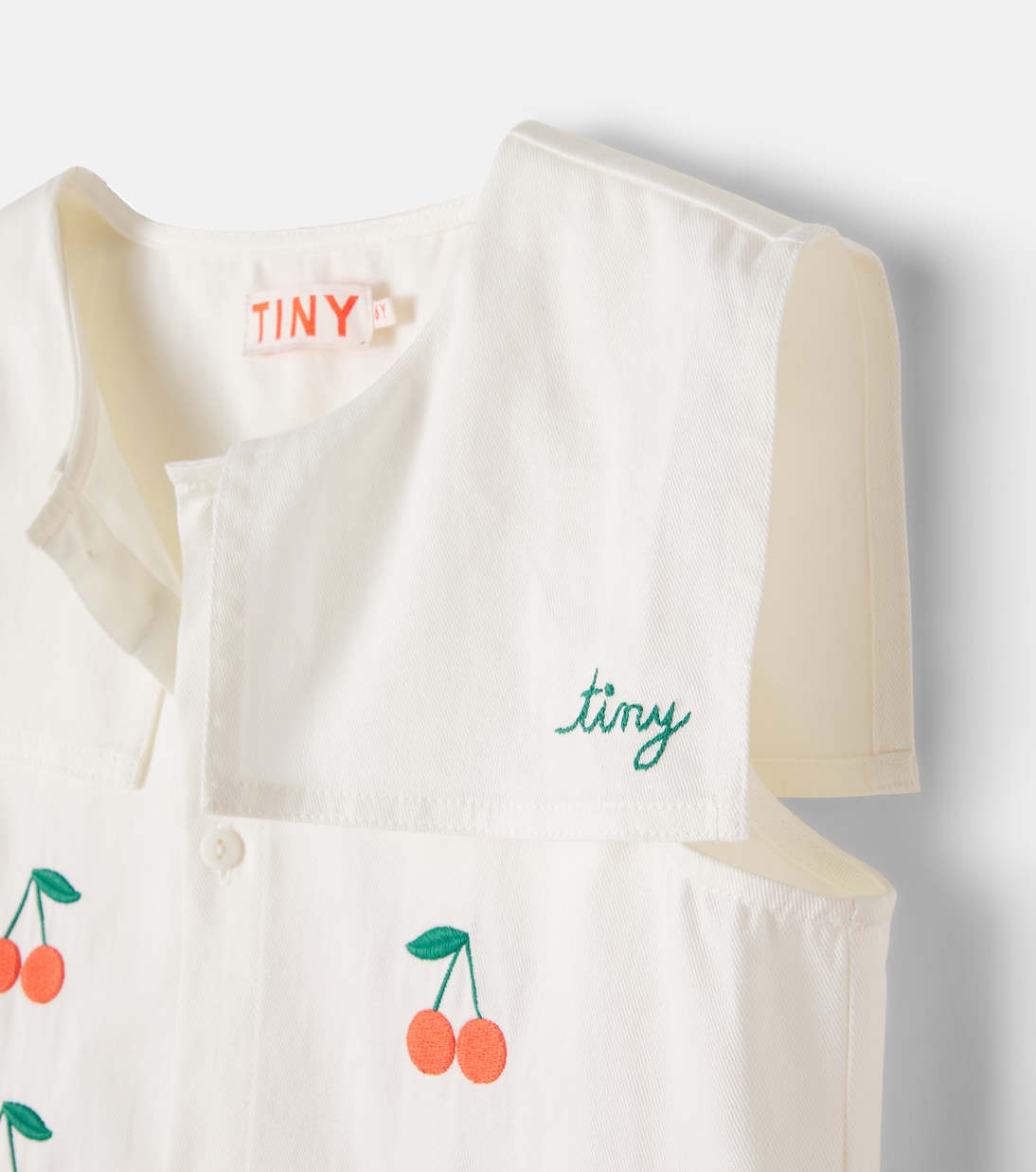 Kleid Cherries aus Baumwoll-Twill | Tinycottons